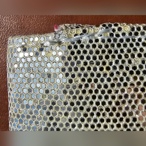 Victoria's Secret silver metallic Disco envelope clutch formal special occasion - Picture 11 of 14